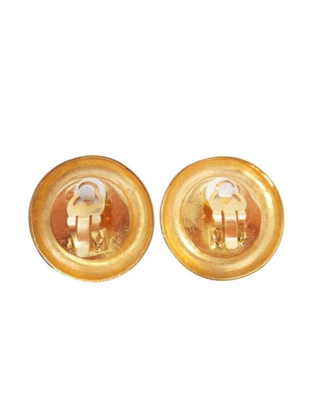 Chanel Vintage Circle Pearl Cambon Earrings Round - Picture 2 of 8